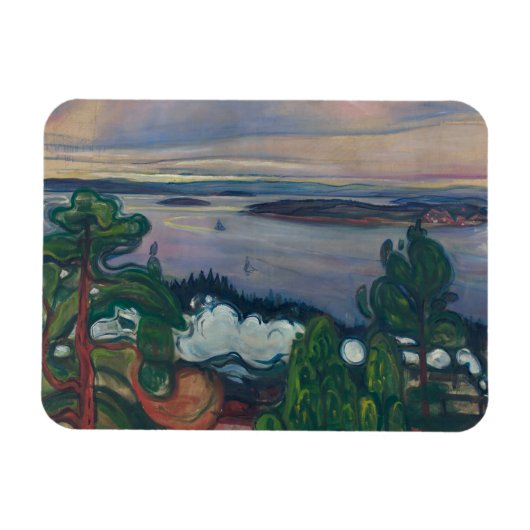 Edvard Munch - Fahrspass Magnet (Horizontal)