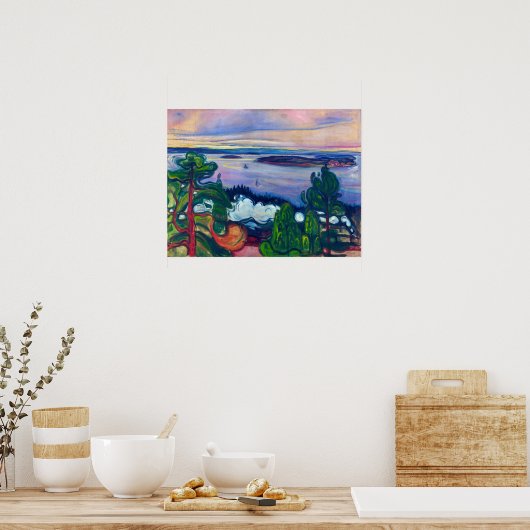 Edvard Munch - Fahrspass Poster (Küche)