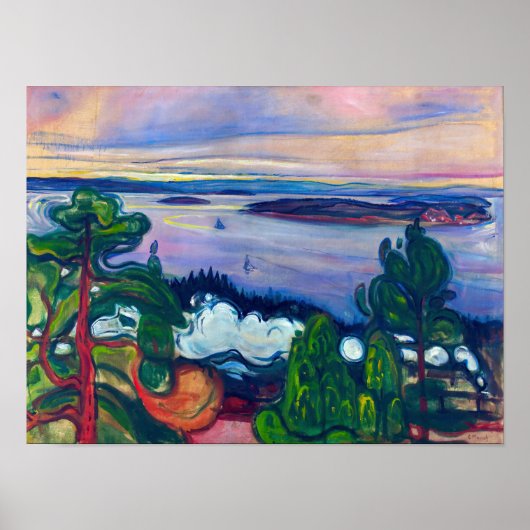 Edvard Munch - Fahrspass Poster (Vorne)