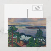 Edvard Munch - Fahrspass Postkarte (Vorne/Hinten)
