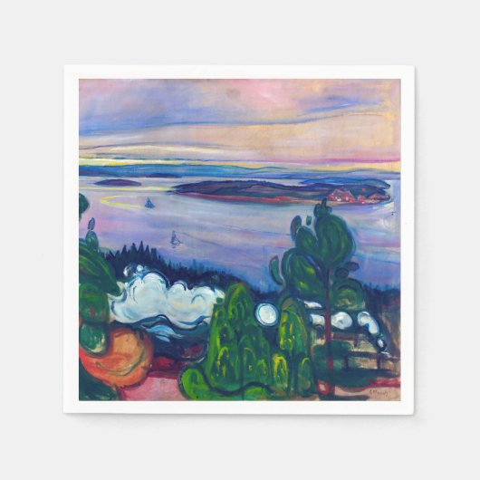 Edvard Munch - Fahrspass Serviette (Vorderseite)