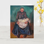 Edvard Munch - Frau mit kranken Kindern, Erbschaft Karte (Gelbe Blume)