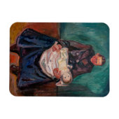 Edvard Munch - Frau mit kranken Kindern, Erbschaft Magnet (Horizontal)
