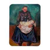 Edvard Munch - Frau mit kranken Kindern, Erbschaft Magnet (Vertikal)
