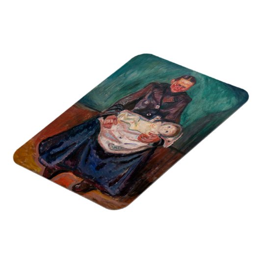 Edvard Munch - Frau mit kranken Kindern, Erbschaft Magnet (Linke Seite)