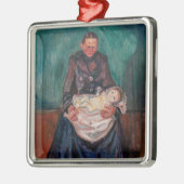 Edvard Munch - Frau mit kranken Kindern, Erbschaft Ornament Aus Metall (Links)