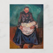 Edvard Munch - Frau mit kranken Kindern, Erbschaft Postkarte (Vorderseite)