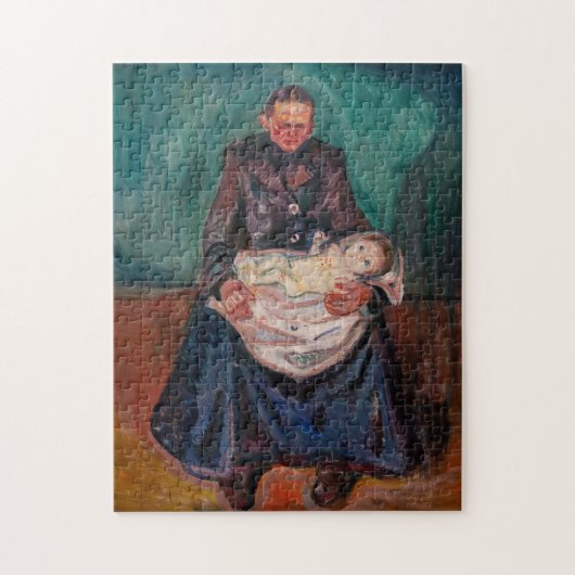Edvard Munch - Frau mit kranken Kindern, Erbschaft Puzzle (Vertikal)