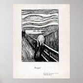 Edvard Munch illustriert den Schrei Poster (Vorne)