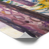 Edvard Munch ist das Gelbe Protokoll Poster (Ecke)