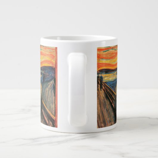 Edvard Munch ist der Schrei Jumbo-Tasse (Rückseite)