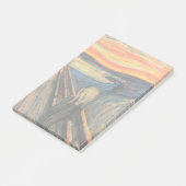 Edvard Munch ist der Schrei Post-it Klebezettel (angewinkelt)
