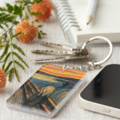 Edvard Munch ist der Schrei Schlüsselanhänger (Vorderseite rechts)