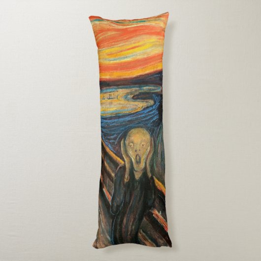 Edvard Munch ist der Schrei Seitenschläferkissen (Rückseite (Vertikal))