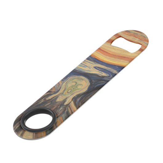 Edvard Munch ist der Schrei Speedflaschenöffner (Rückseite Schrägansicht)