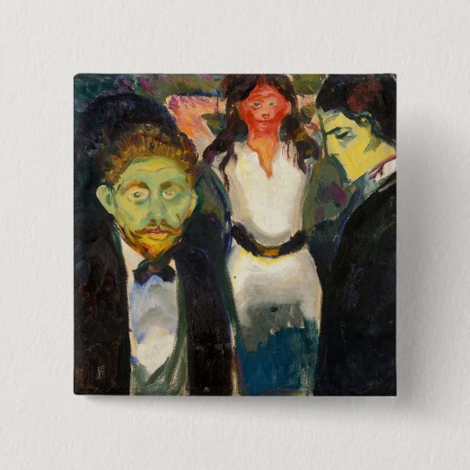 Edvard Munch - Jealousy Button (Vorderseite)