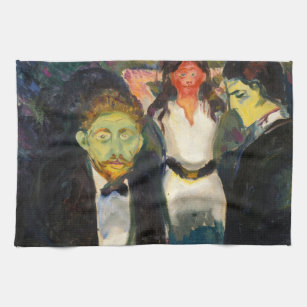 Edvard Munch - Jealousy Geschirrtuch