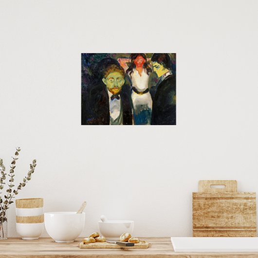 Edvard Munch - Jealousy Poster (Küche)