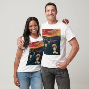 Edvard Munch Klassisches Gemälde, Angst (1894) T-Shirt
