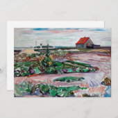 Edvard Munch - Küste. Landschaft in der Nähe von L Einladung (Vorne/Hinten)