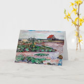 Edvard Munch - Küste. Landschaft in der Nähe von L Karte (Gelbe Blume)