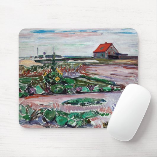 Edvard Munch - Küste. Landschaft in der Nähe von L Mousepad (Mit Mouse)