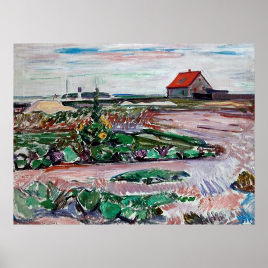 Edvard Munch - Küste. Landschaft in der Nähe von L Poster (Vorne)
