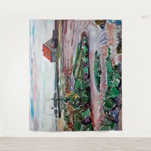 Edvard Munch - Küste. Landschaft in der Nähe von L Wandteppich (Vorderseite)