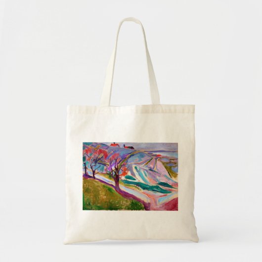 Edvard Munch Landsape von Kragero Tragetasche (Vorne)