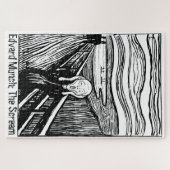 Edvard Munch Lithograph Der Schrei Art 1000 Stück Puzzle (Horizontal)