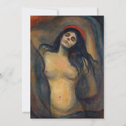 Edvard Munch - Madonna Dankeskarte (Vorderseite)