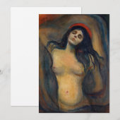 Edvard Munch - Madonna Dankeskarte (Vorne/Hinten)