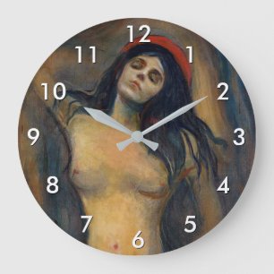 Edvard Munch - Madonna Große Wanduhr