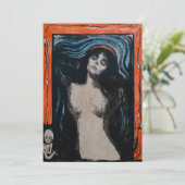 Edvard Munch - Madonna Lithografie Dankeskarte (Stehend Vorderseite)