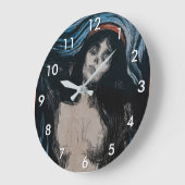 Edvard Munch - Madonna Lithografie Große Wanduhr (Winkel)