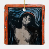 Edvard Munch - Madonna Lithografie Keramikornament (Rückseite)