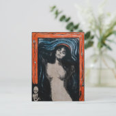 Edvard Munch - Madonna Lithografie Postkarte (Stehend Vorderseite)
