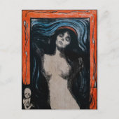 Edvard Munch - Madonna Lithografie Postkarte (Vorderseite)