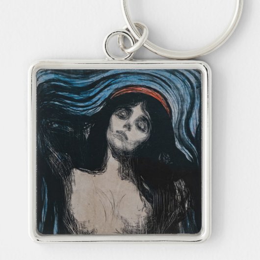 Edvard Munch - Madonna Lithografie Schlüsselanhänger (Vorne)