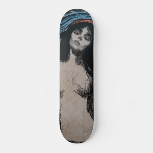 Edvard Munch - Madonna Lithografie Skateboard (Vorderseite)