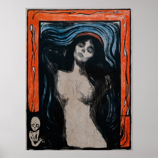 Edvard Munch - Madonna Lithographie Poster (Vorne)