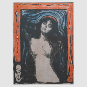 Edvard Munch - Madonna Lithographie Seidenpapier