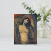 Edvard Munch - Madonna Postkarte (Stehend Vorderseite)