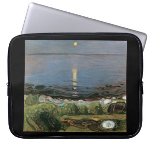 Edvard Munch Malerei, Sommernacht am Strand Laptopschutzhülle