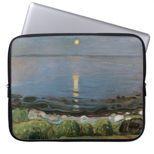 Edvard Munch Malerei, Sommernacht am Strand Laptopschutzhülle