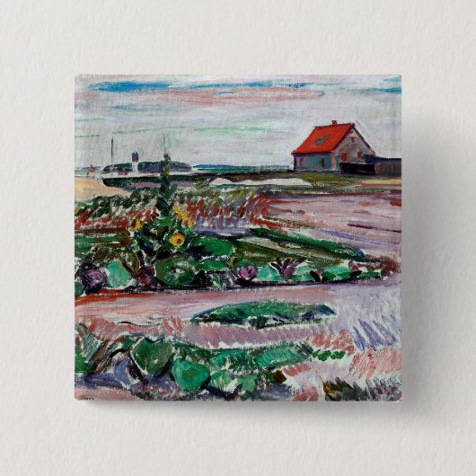 Edvard Munch - Meeresküste. Landschaft bei Lübeck Button (Vorderseite)
