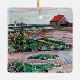 Edvard Munch - Meeresküste. Landschaft bei Lübeck Keramikornament