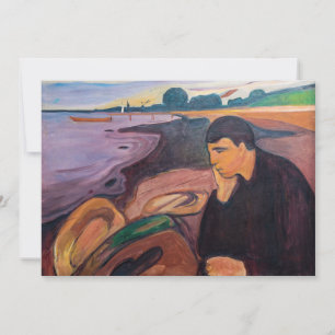 Edvard Munch - Melancholie 1894 Einladung