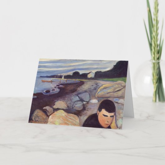 Edvard Munch - Melancholie Karte (Vorderseite)