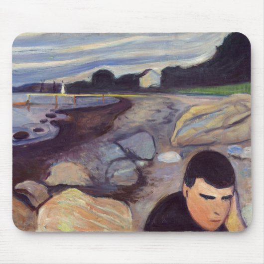 Edvard Munch - Melancholie Mousepad (Vorne)